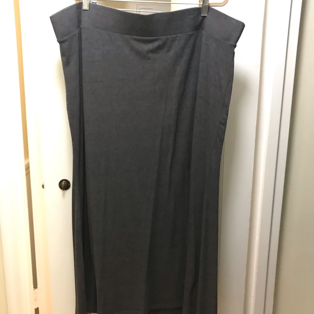 Grey maxi skirt